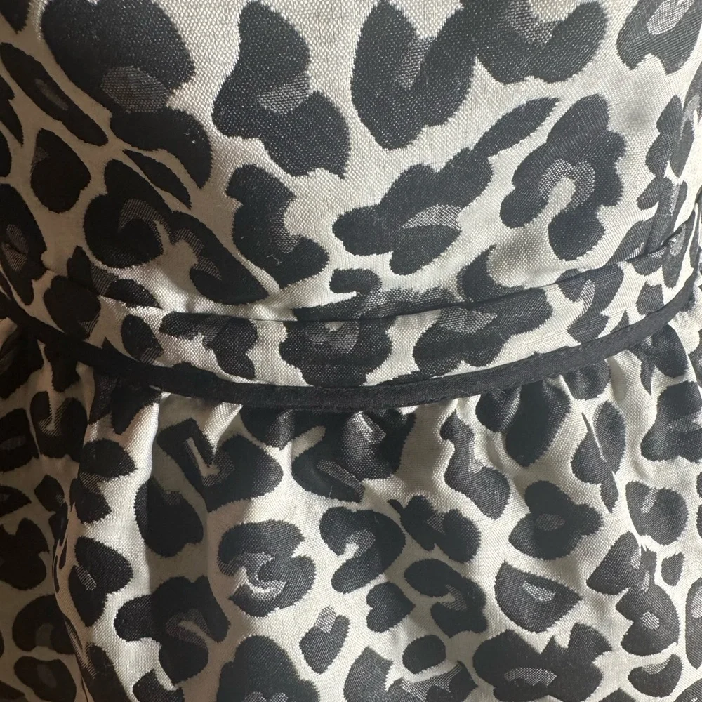 Bar III Black and White Leopard Print Mini Dress - Picture 4 of 8